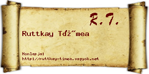 Ruttkay Tímea névjegykártya